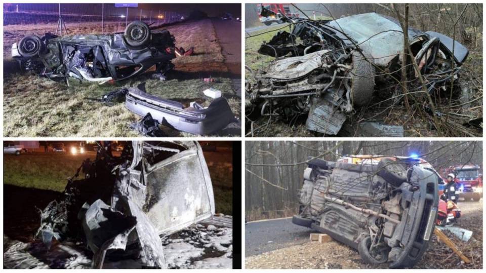 Czarna seria wypadków w Łódzkiem! Nie żyje 5 osób, 11 jest rannych - koszmarny bilans jednego weekendu [Wideo, Foto]